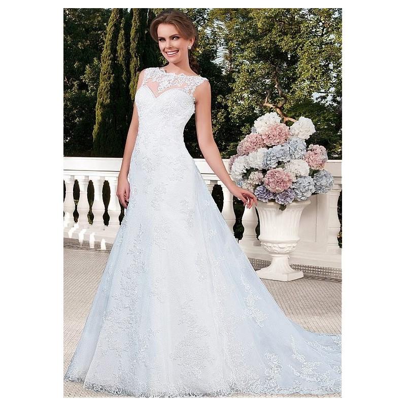 Свадьба - Gorgeous Tulle Bateau Neckline 2 in 1 Wedding Dresses with Beaded Lace Appliques - overpinks.com