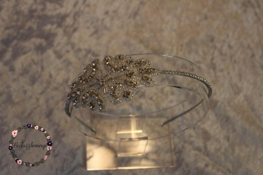 Wedding - Vintage Wedding Hair Accessories - Wedding Headband - Bridal Headpiece - Beaded Headband - Bridal Headband - Wedding Headpiece