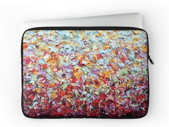 Свадьба - Padded Laptop Sleeve, Colorful Laptop Bag, Computer Case Up to 15 Inch, Laptop Case, Tablet Case, Computer Bag, Laptop Cover with Zipper