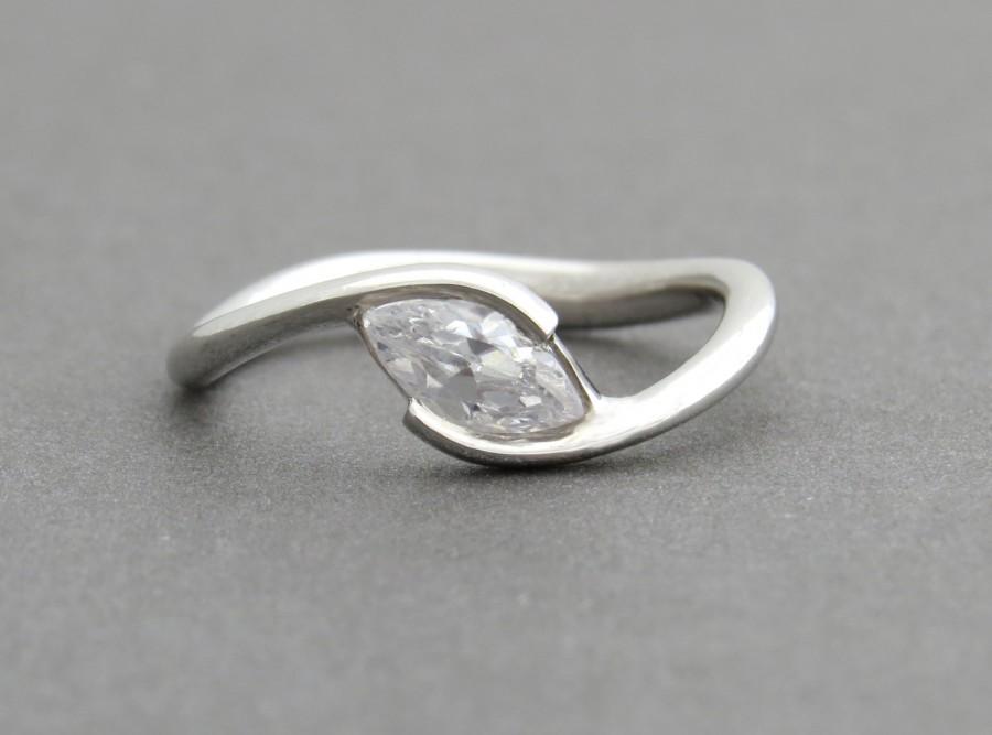 Свадьба - Marquise engagement ring, marquise diamond ring, marquise cut engagement ring, Marquise diamond engagement ring, diamond engagement ring
