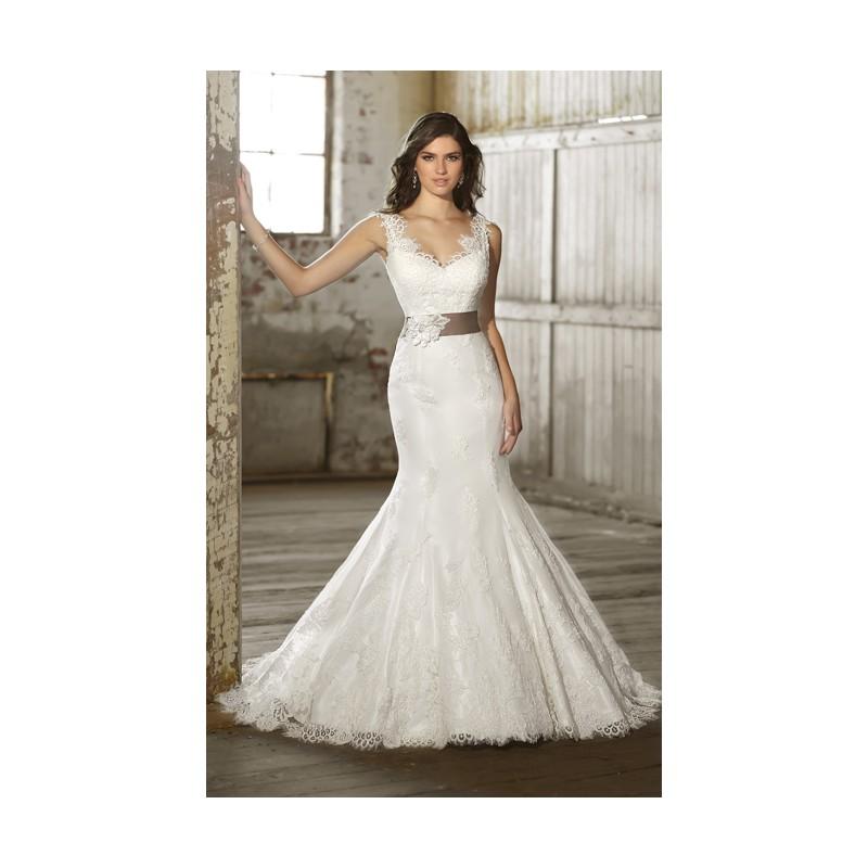 Свадьба - Sexy Trumpet/Mermaid Straps Beading&Sequins Lace Sweep/Brush Train Wedding Dresses - Dressesular.com