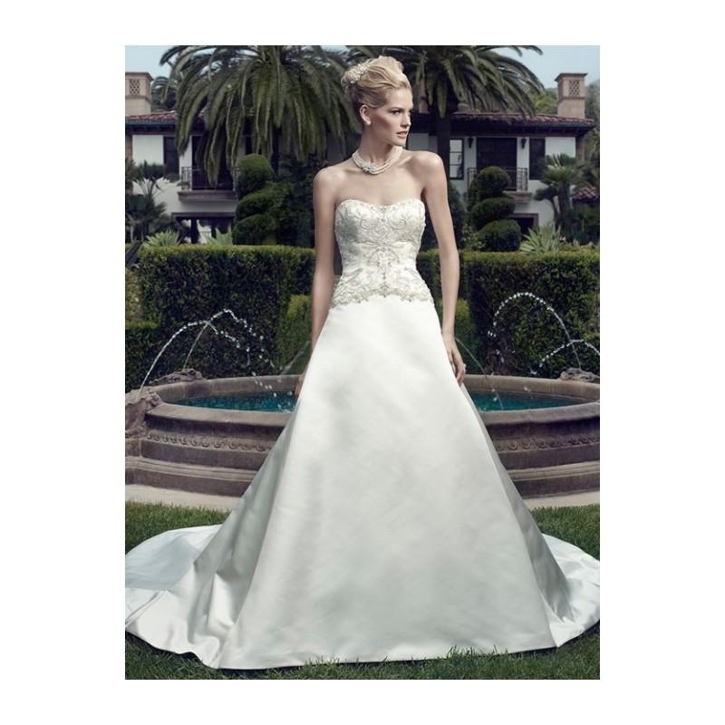 Hochzeit - Casablanca Bridal 2152 Satin Ball Gown Sample Sale Wedding Dress - Crazy Sale Bridal Dresses