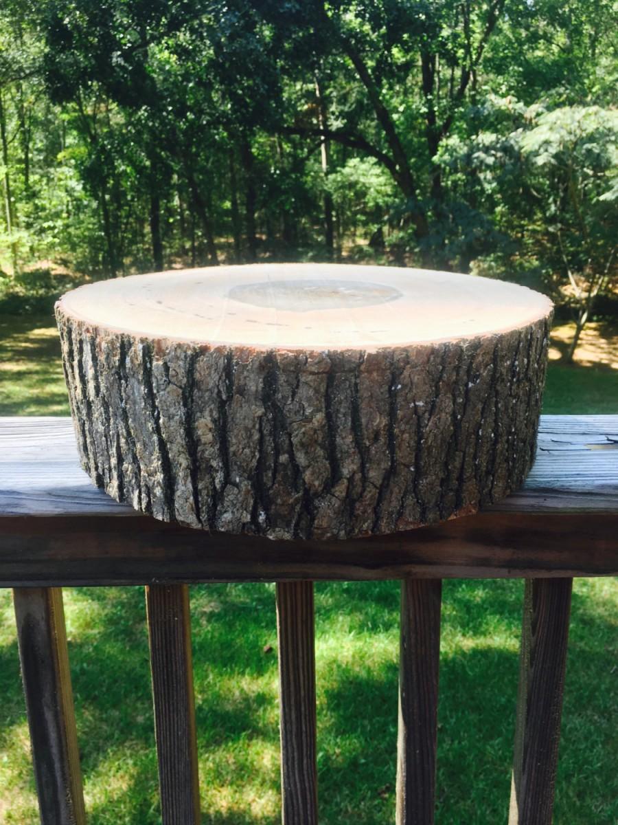 Mariage - Wood Cake stand! Wood slab, cake stand, cake base, large wood slab, wood slice cake stand, 12 inch, or 13 inch!