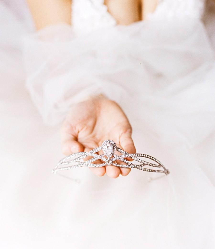 زفاف - Bridal Tiara Crystal Tiara - LILIAN, Swarovski Bridal Tiara, Crystal Wedding Crown, Rhinestone Tiara, Wedding Tiara, Diamante Crown