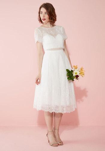 Hochzeit - Bariano Bride and Joy Lace Dress in White