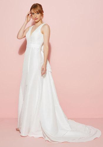Mariage - Bariano You May Now Bliss the Bride Maxi Dress in White