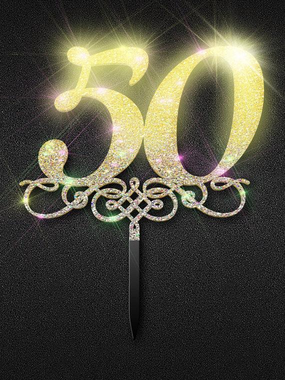 Mariage - 50th Anniversary Cake Topper 50th Birthday Cake Topper 50th Cake Topper Custom Cake Toppe 50th Anniversary Decorations Wedding Anniversary