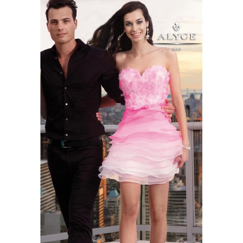 Свадьба - Top Red Short White Strapless Sweetheart Pink Prom/cocktail/club Dress Alyce 4283 - Cheap Discount Evening Gowns