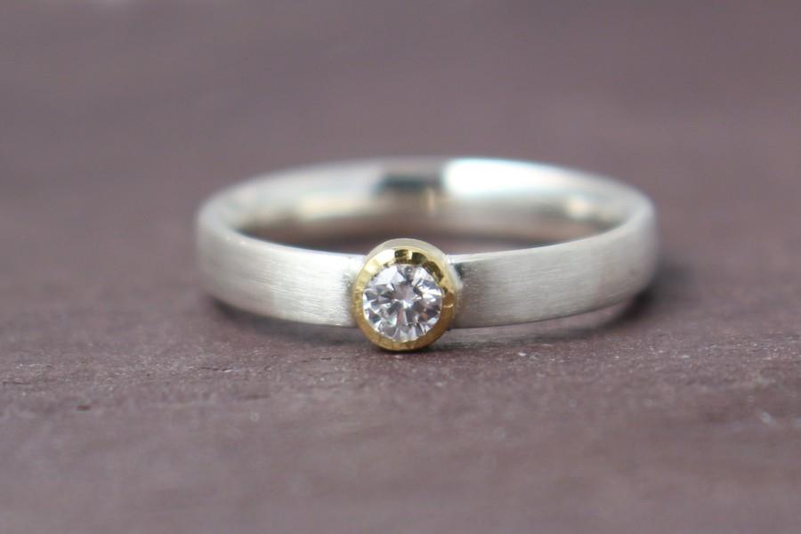 Mariage - Diamond ring, engagement ring, Solitaire application ring