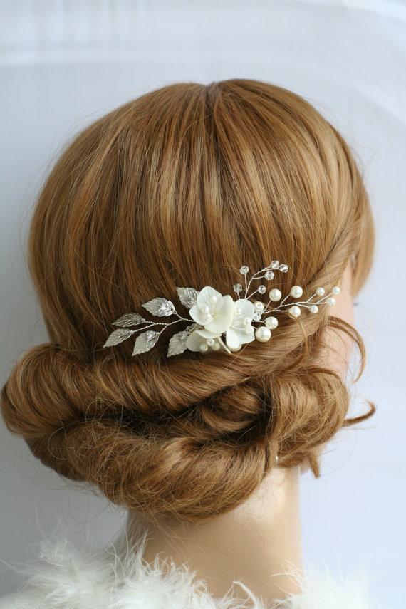 Wedding - Wedding Hair Pins Bridal hair pins Flower hair pins Bridal flower pins Bridal hair pin Bridal hair clip