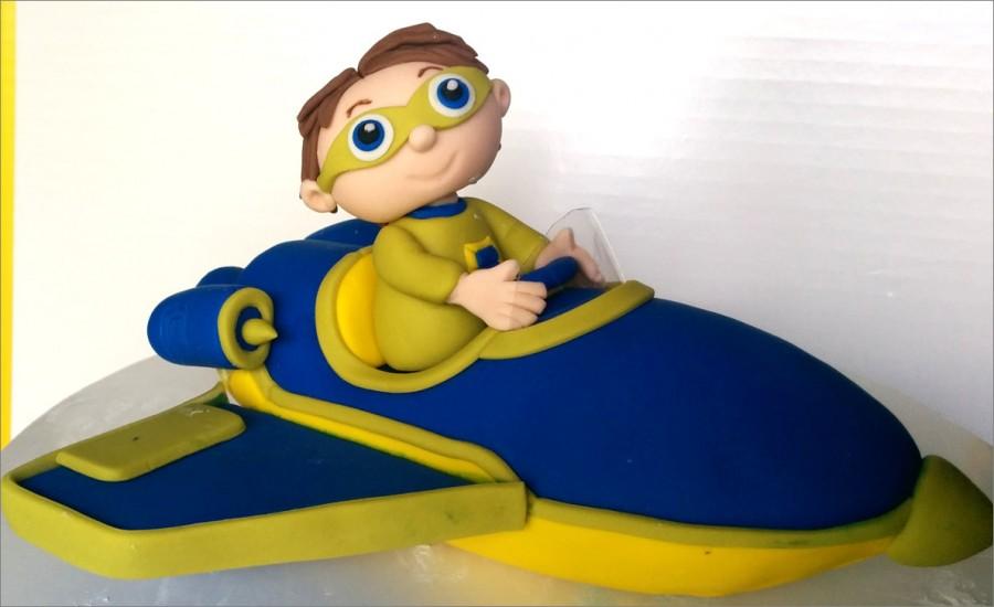 Wedding - Super Why Fondant Cake Topper. Ready to ship in 3-5 business days. "We do custom orders"