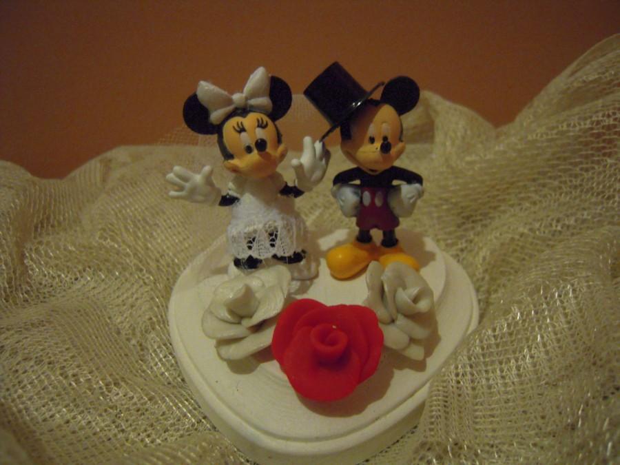 زفاف - MIckey Mouse and Minnie Mouse  Wedding Cake Topper Disney Wedding