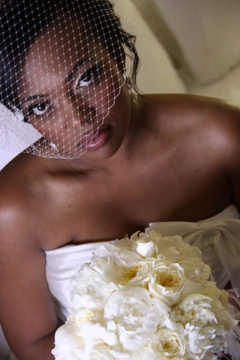Mariage - Ivory Bridal Full Birdcage Veil, or White Wedding Birdcage Veil - as seen in the StyleMePretty wedding blog