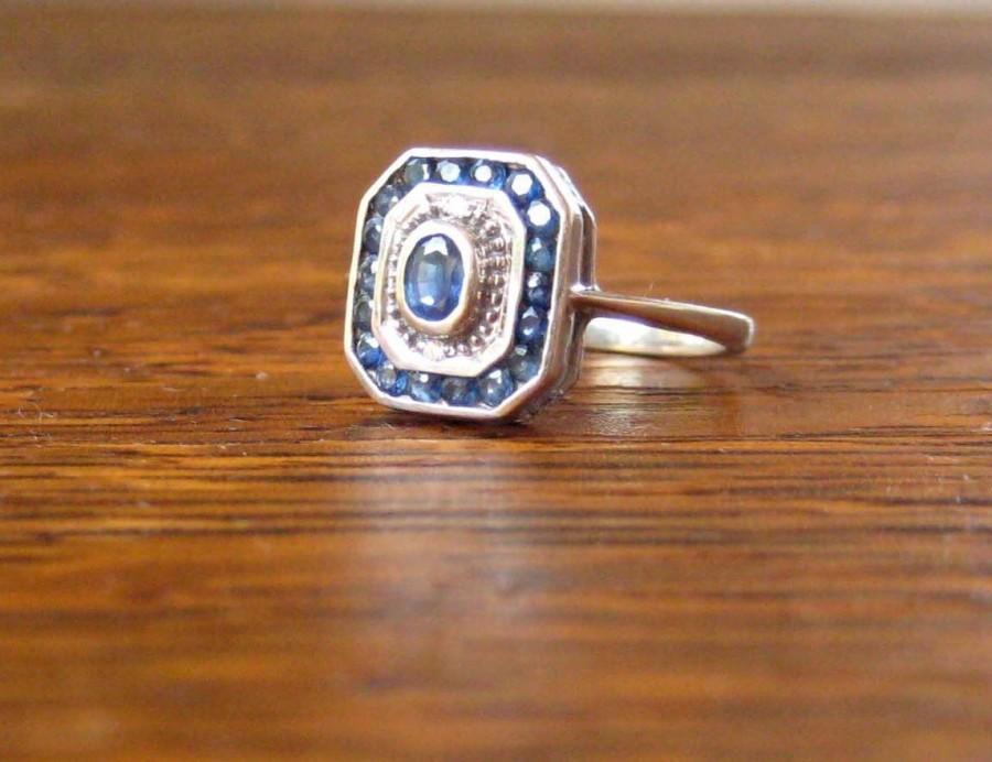 زفاف - SOLD TO C -- (4 of 6) --PERFECT Antique Deco Engagement Ring 