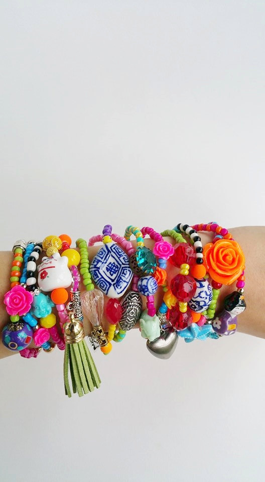 Mariage - friendship bracelet - Boho Chic Bracelets - tassel - buddah - stretch bracelets - layering jewelry - bohemian bracelets - unique jewelry