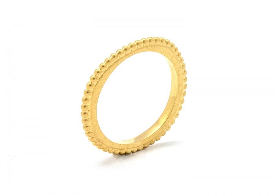 Свадьба - Wedding band - dainty 14k gold wedding band ring - amorphic gold ring - statement jewelry - women wedding ring