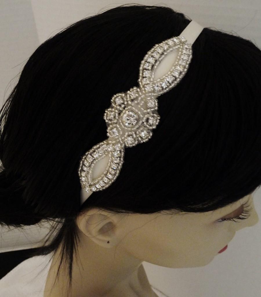 زفاف - Bridal Headpiece, SERAFINA,Rhinestone Headband, Bridal Headpiece, Bridesmaid Headband, Crystal Headband,  Bridal, Hair Accessories