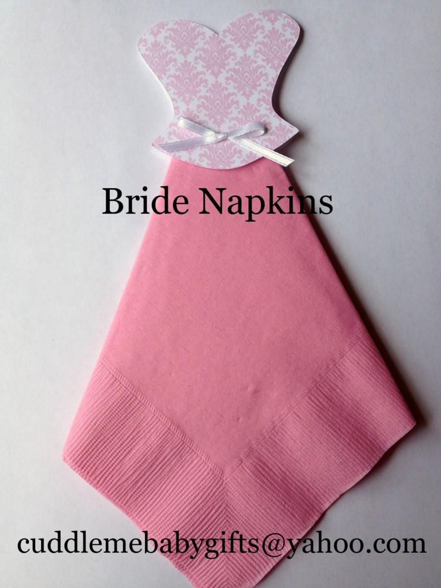 زفاف - Bridal Shower Print top Bridal Dress Bridal Shower Napkins
