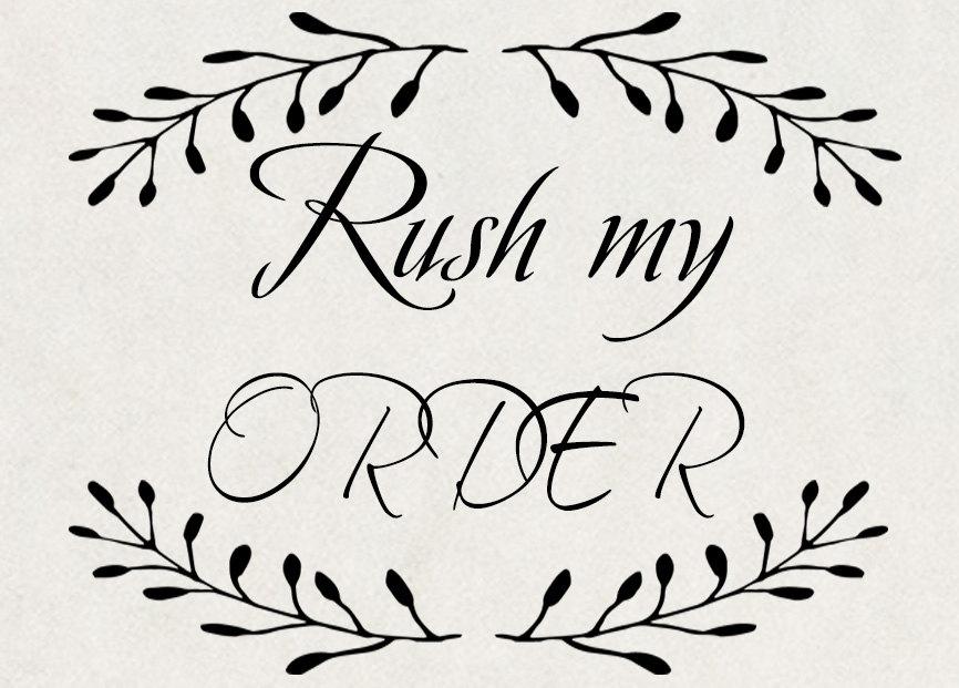 Wedding - Rush my order upgrade, jump the queue, guaranteed faster service