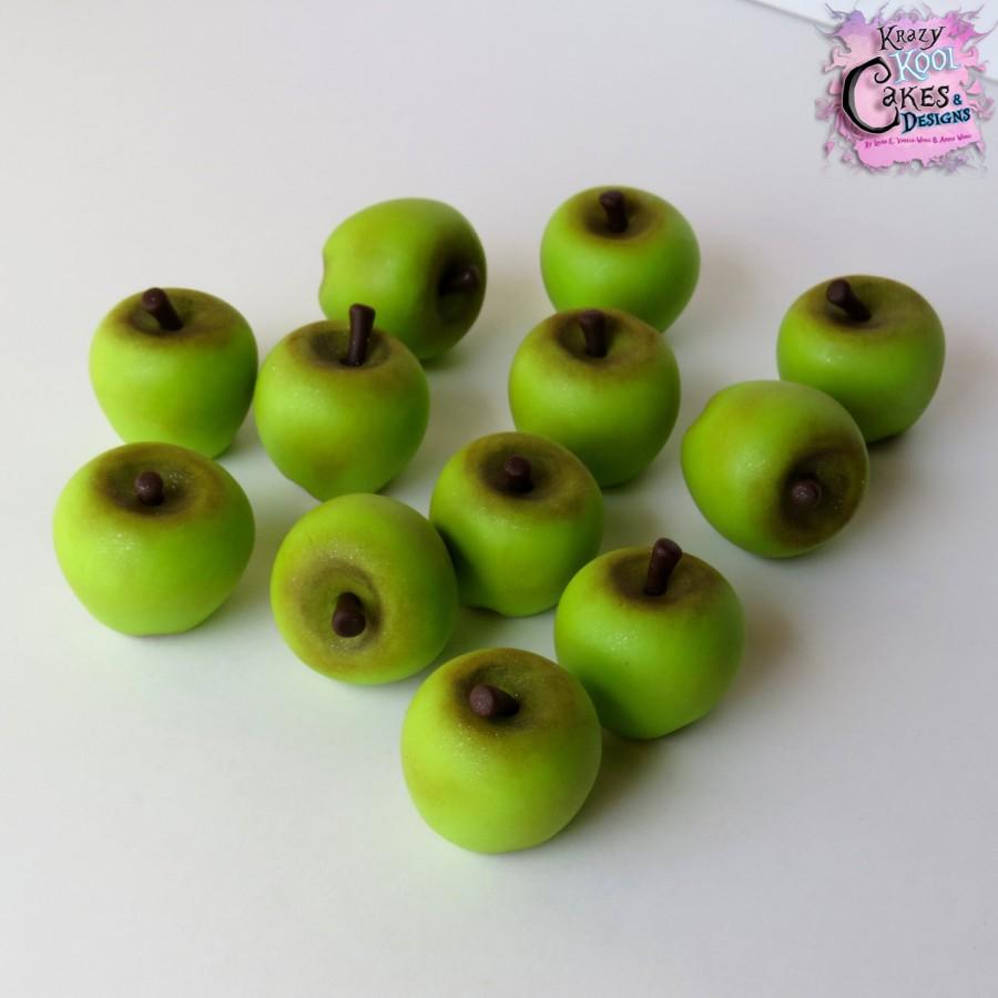 Hochzeit - Green Apple Cake Toppers