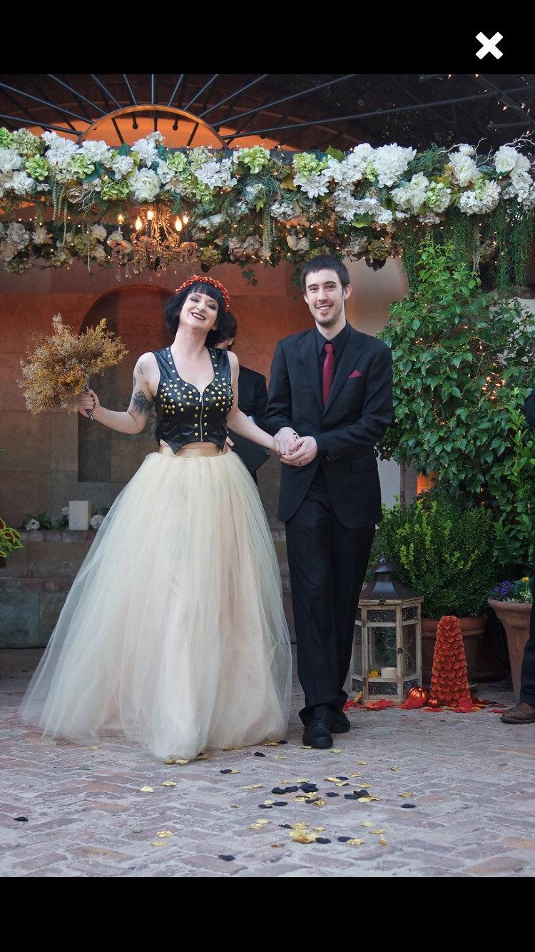 Wedding - Champagne Dreams Floor Length/Maxi Tulle Skirt with Satin Ribbon Sash