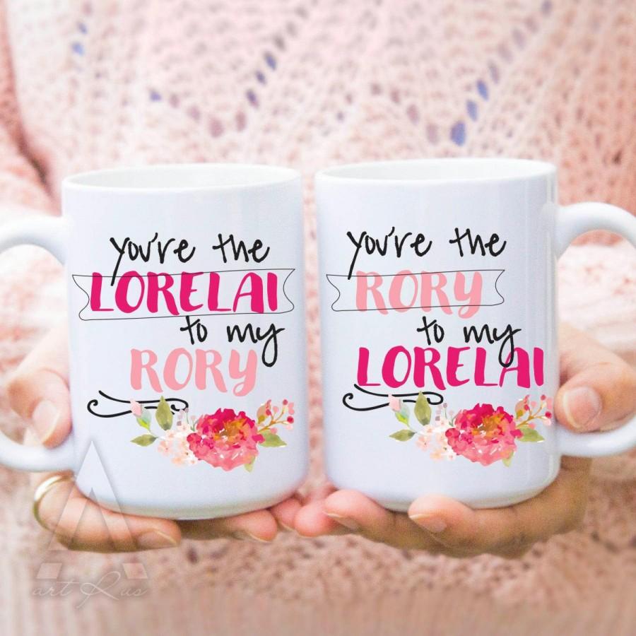 Hochzeit - Mothers day from daughter "you are the lorelai to my rory"christmas gifts for mom,tv shows gilmore girls coffee mug MU117