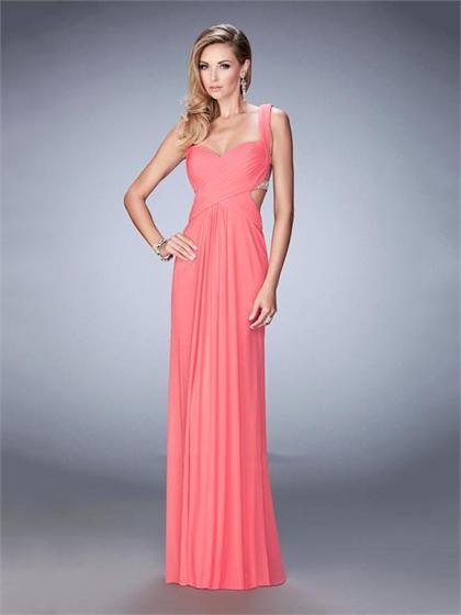 Mariage - Elegant Sweetheart Strappy Open Back Beaded with Back Straps Prom Dress PD3318