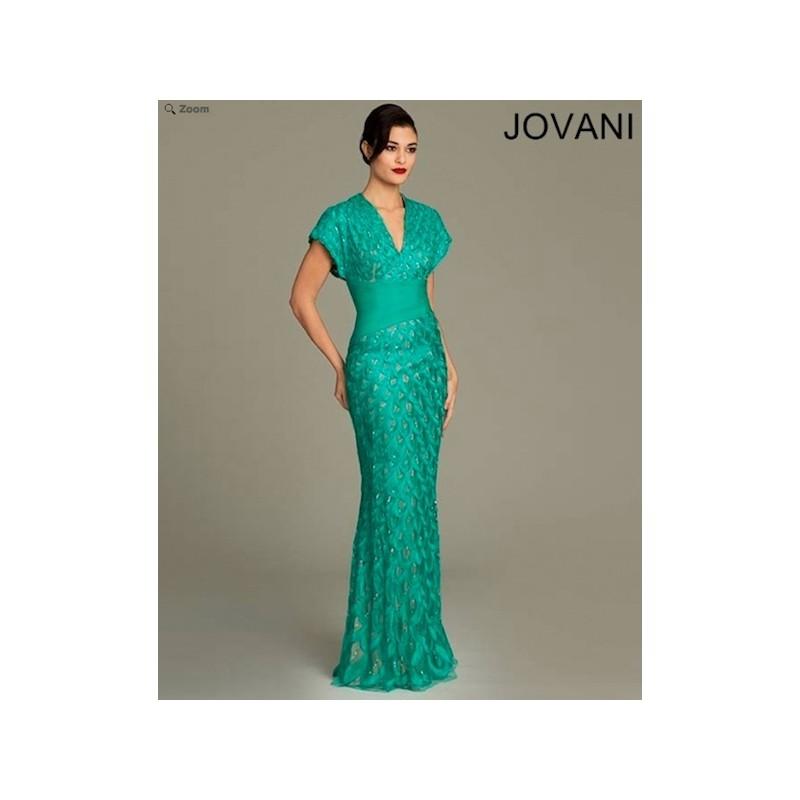 Mariage - Jovani 74113 - Burgundy Evening Dresses