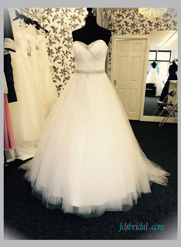 Свадьба - Simply princess tulle ball gown wedding dresses 2016