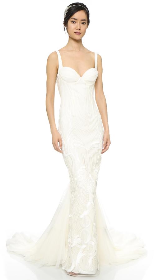 Hochzeit - Katie May Geneva Gown with Removable Train
