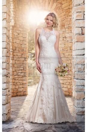 Hochzeit - Essense Of Australia Satin Wedding Dress With Halter Neckline Style D2174