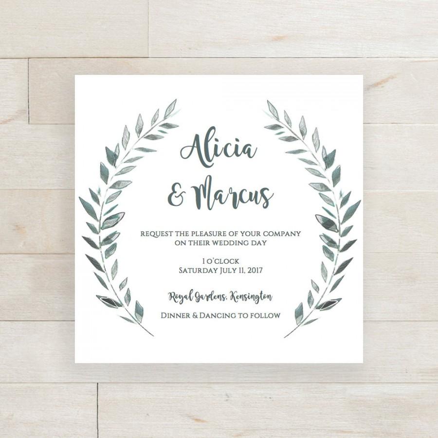 Hochzeit - Wedding Invitation template download rustic printable invitation 