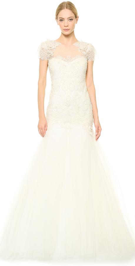 Wedding - Marchesa Re-Embroidered Lace Gown
