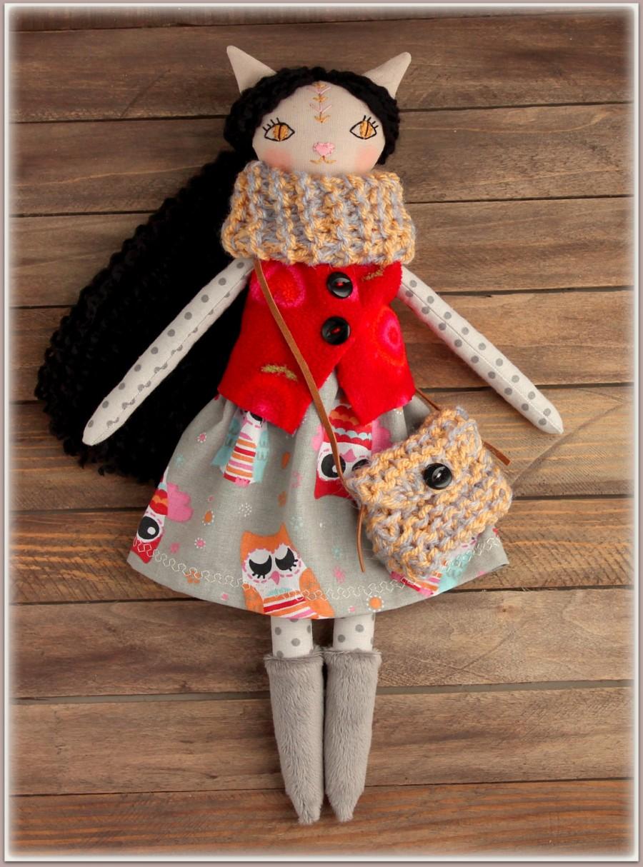 Handmade fabric doll