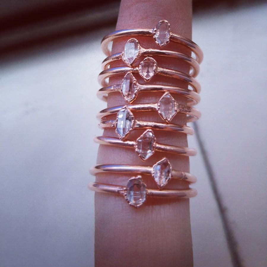 زفاف - Herkimer Diamond Engagement Ring