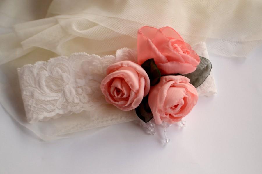 Hochzeit - Wedding garter - Floral garter – Lace garter - Bridal garter - Boho chic bridal garter - Bohemian wedding - Bridal accessories