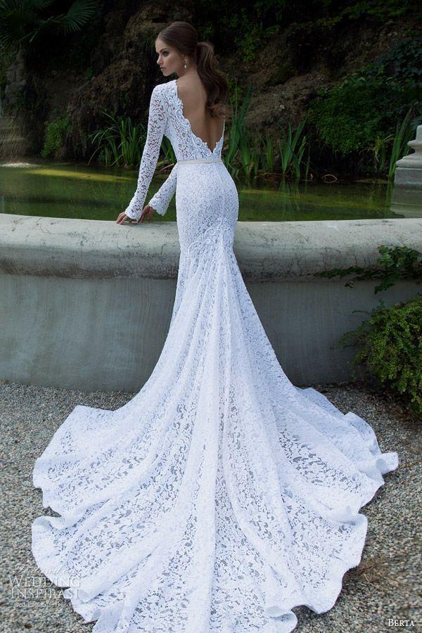 Свадьба - Details About Elegant Lace Mermaid White Ivory Wedding Dress Custom 2-4-6-8-10-12-14-16-18-20 
