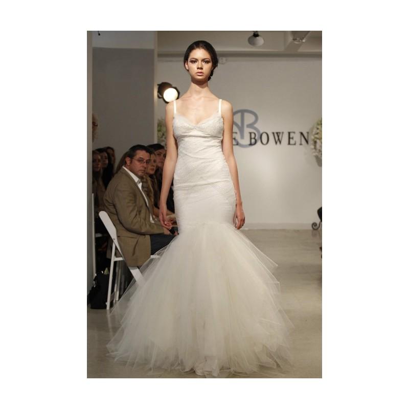 Wedding - Anne Bowen - Spring 2013 - Spaghetti Strap Organza Mermaid Wedding Dress - Stunning Cheap Wedding Dresses
