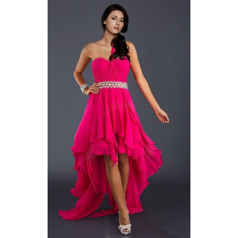 زفاف - 2017 Absorbing Strapless A Line Asymmetrical Taffeta Ruffles Prom Dresses New In Canada Prom Dress Prices - dressosity.com