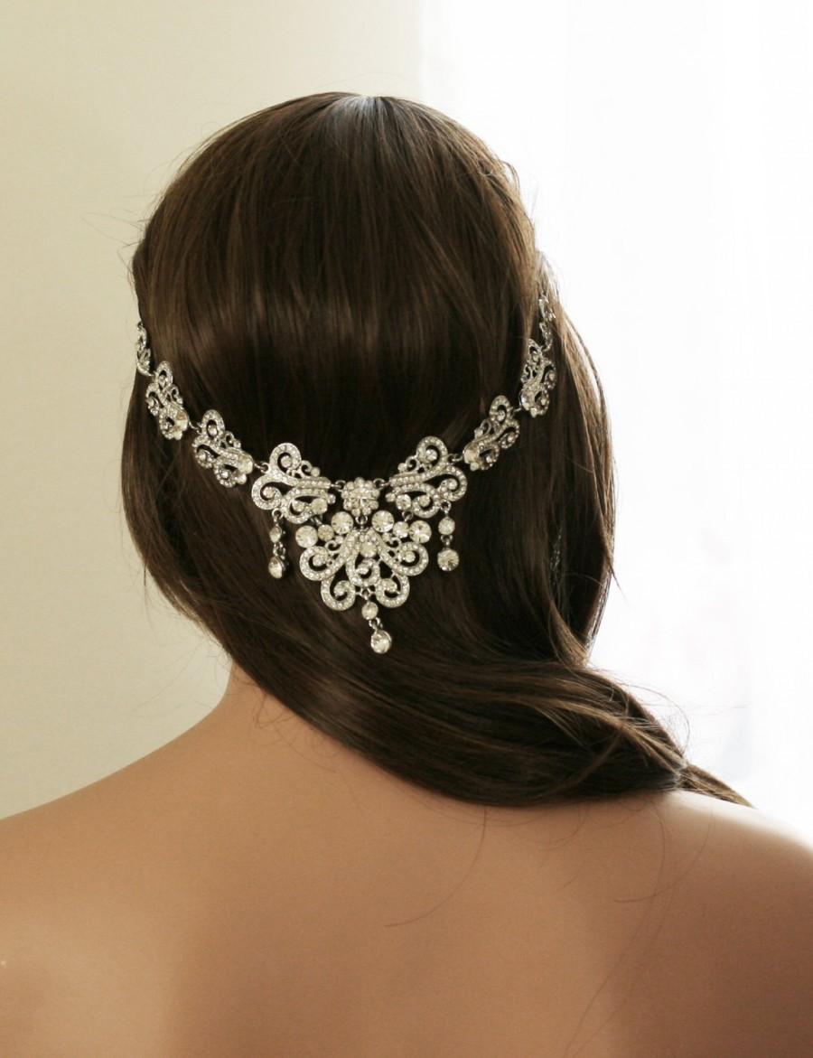 Hochzeit - Crystal Bohemian Bridal Headpiece  