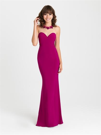Hochzeit - Gorgeous Sheath Open lace back and Lace Detailing Chiffon Prom Dress PD3203
