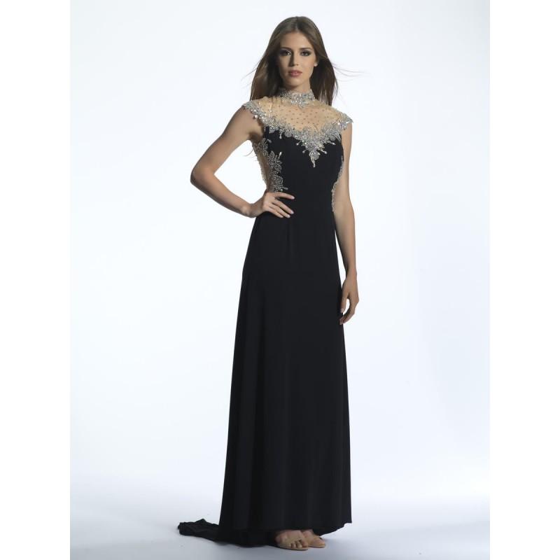 Свадьба - Dave and Johnny 1084 Beaded Illusion Gown - Brand Prom Dresses