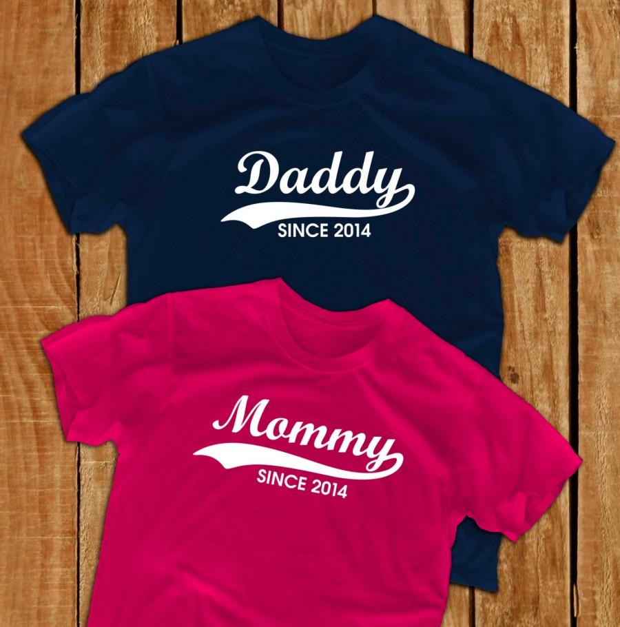 Hochzeit - daddy shirt mommy shirt pregnant new dad gift papa shirt maternity shirts pregnancy shirt papa gift christmas gift