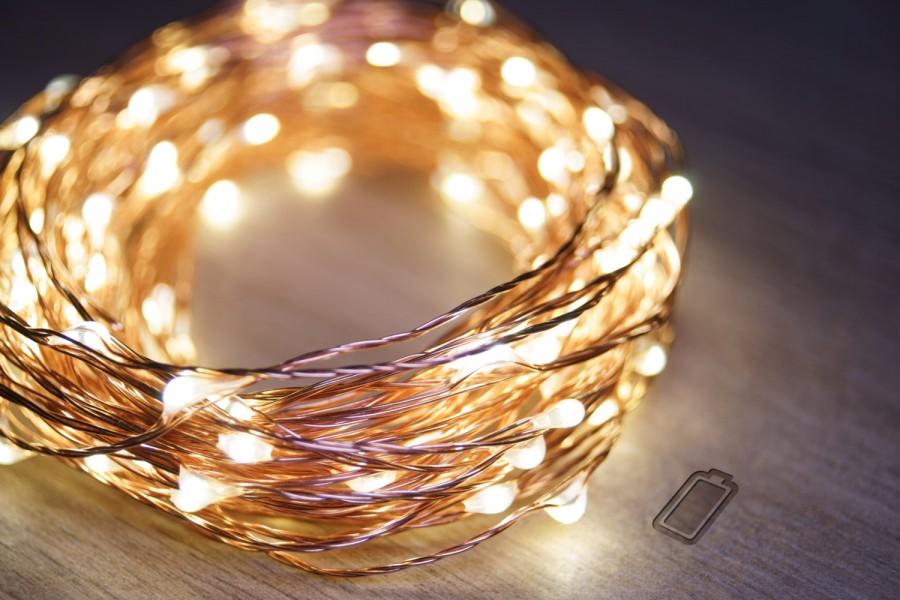 زفاف - 5m Copper String Fairy Lights (Warm White) 