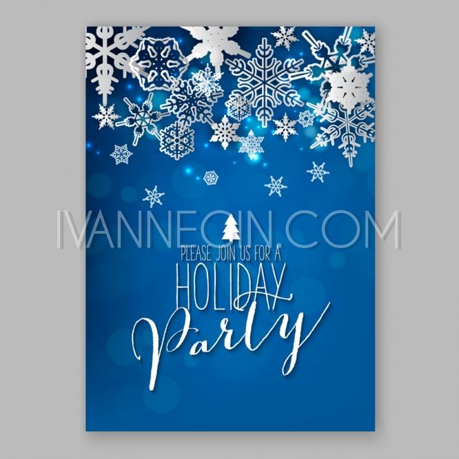 Mariage - Christmas Glowing Lights. Merry Christmas and Happy New Year Card Xmas Decorations. Blur Silver Snow - Unique vector illustrations, christmas cards, wedding invitations, images and photos by Ivan Negin