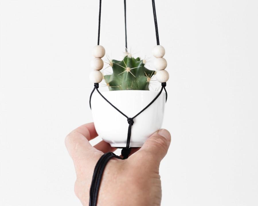 Wedding - POLA - Miniature Hanging Planter with Cup - MORE COLORS
