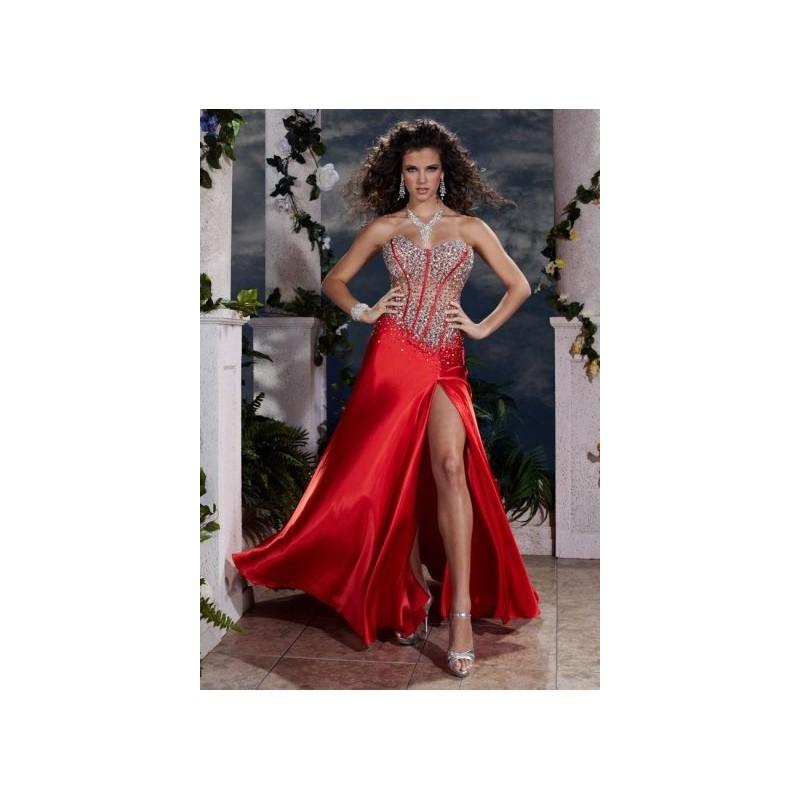 Hochzeit - Panoply Illusion Corset Beaded Prom Dress 14514 - Brand Prom Dresses