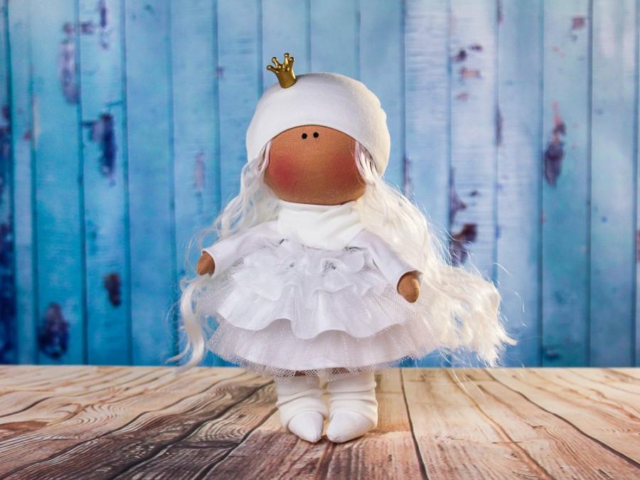 Mariage - Doll Melan. Tilda doll. Textile doll. Handmade. Lovely girl. Сollection La Petite. Interior doll. Rag doll. Christmas gift. Doll Princess