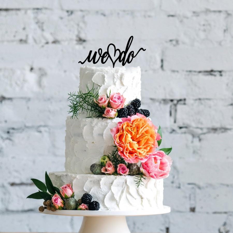 Mariage - We Do Cake Topper 