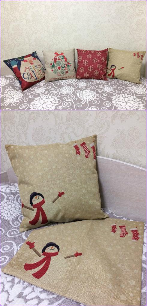 Wedding - Christmas Pillow Covers, Merry Christmas, Pillow Covers, Let it Snow, Christmas Decoration, Emma's Pillow Covers, Gift For Her